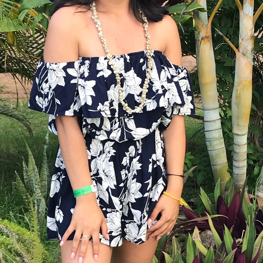 Off the shoulder romper